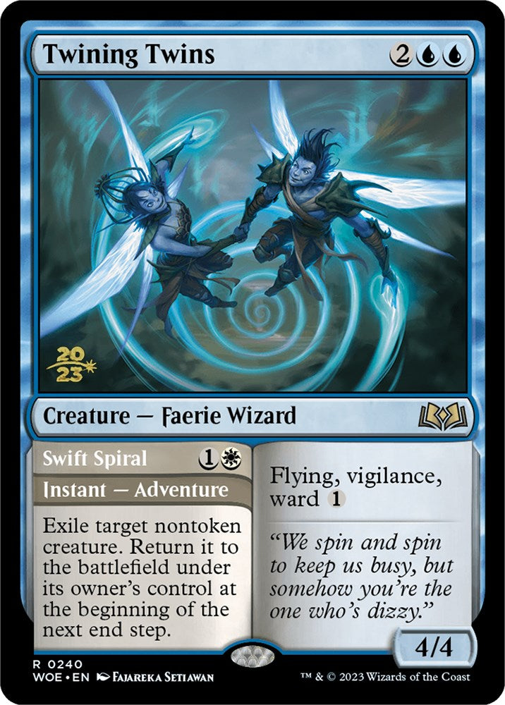 Twining Twins // Swift Spiral (Promo Pack) [Wilds of Eldraine Promos] | GnG Games