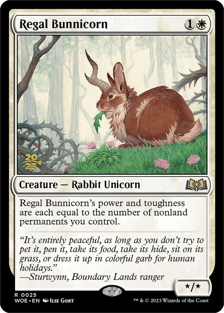 Regal Bunnicorn [Wilds of Eldraine Prerelease Promos] | GnG Games