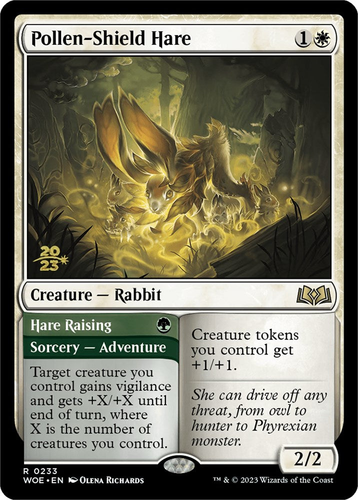 Pollen-Shield Hare // Hare Raising [Wilds of Eldraine Prerelease Promos] | GnG Games