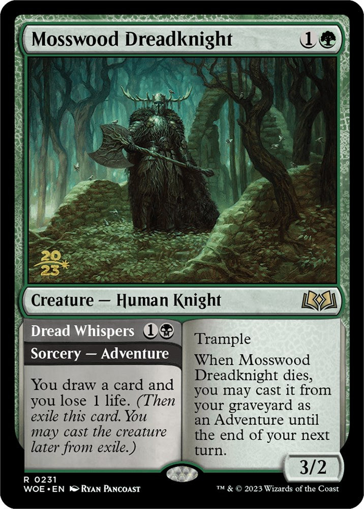 Mosswood Dreadknight // Dread Whispers (Promo Pack) [Wilds of Eldraine Promos] | GnG Games