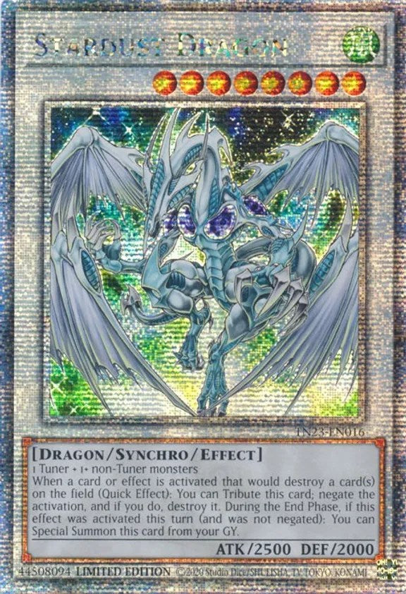 Stardust Dragon [TN23-EN016] Quarter Century Secret Rare | GnG Games