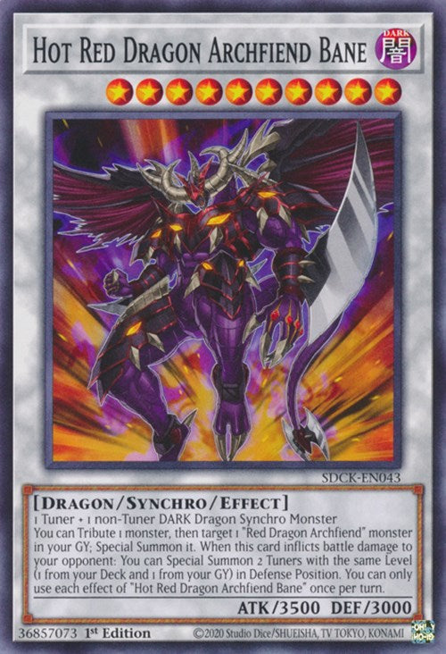 Hot Red Dragon Archfiend Bane [SDCK-EN043] Common | GnG Games