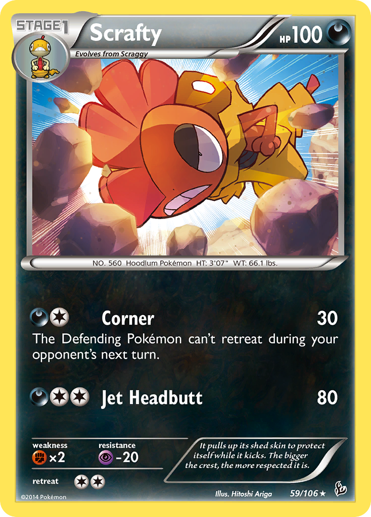 Scrafty (59/106) [XY: Flashfire] | GnG Games