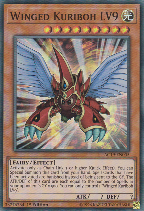 Winged Kuriboh LV9 [AC19-EN005] Super Rare | GnG Games