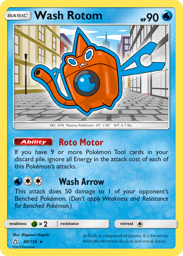 Wash Rotom (40/156) [Sun & Moon: Ultra Prism] | GnG Games