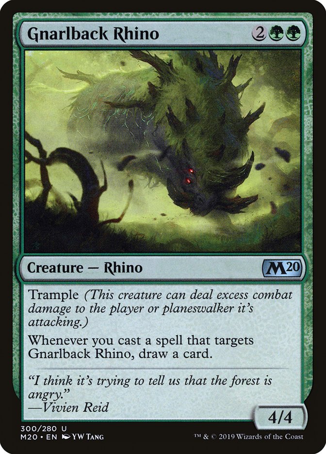 Gnarlback Rhino [Core Set 2020] | GnG Games