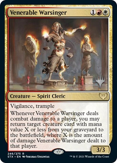 Venerable Warsinger (Promo Pack) [Strixhaven: School of Mages Promos] | GnG Games