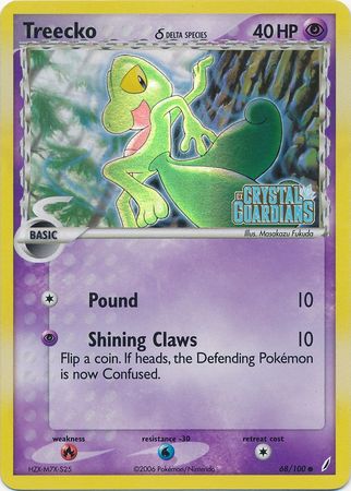 Treecko (68/100) (Delta Species) (Stamped) [EX: Crystal Guardians] | GnG Games