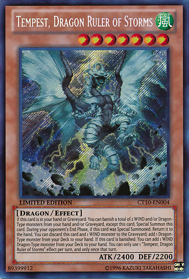 Tempest, Dragon Ruler of Storms [CT10-EN004] Secret Rare | GnG Games