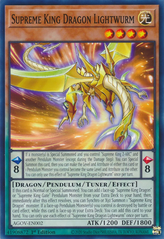 Supreme King Dragon Lightwurm [AGOV-EN002] Common | GnG Games