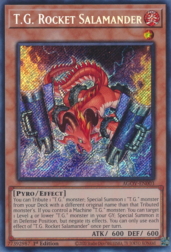 T.G. Rocket Salamander [AGOV-EN003] Secret Rare | GnG Games