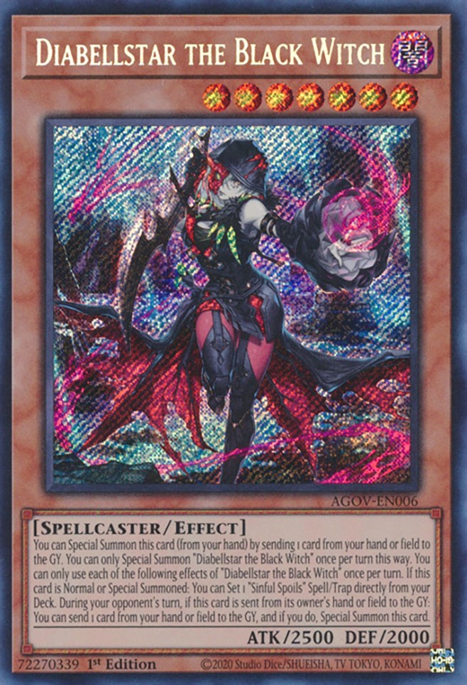 Diabellstar the Black Witch [AGOV-EN006] Secret Rare | GnG Games