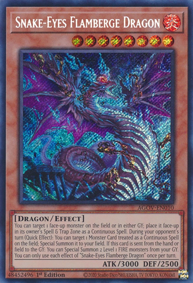 Snake-Eyes Flamberge Dragon [AGOV-EN010] Secret Rare | GnG Games