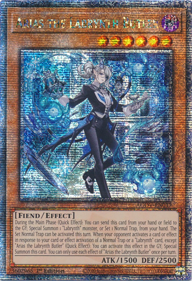 Arias the Labrynth Butler (Quarter Century Secret Rare) [AGOV-EN017] Quarter Century Secret Rare | GnG Games