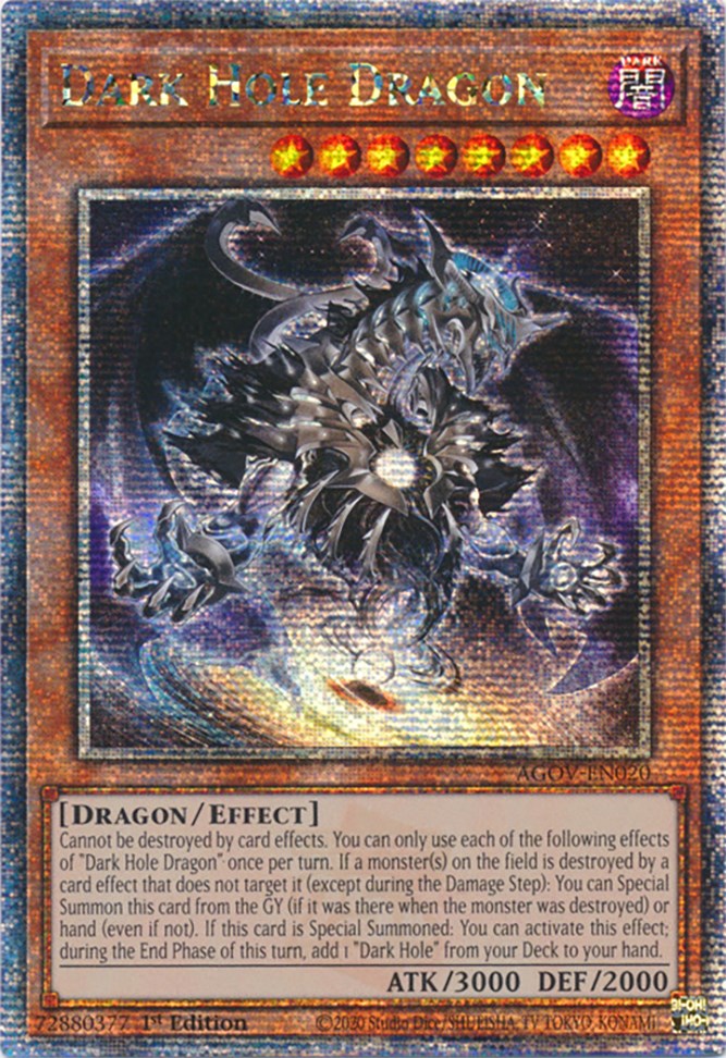 Dark Hole Dragon (Quarter Century Secret Rare) [AGOV-EN020] Quarter Century Secret Rare | GnG Games