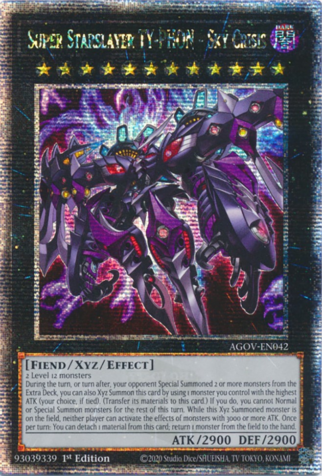 Super Starslayer TY-PHON - Sky Crisis (Quarter Century Secret Rare) [AGOV-EN042] Quarter Century Secret Rare | GnG Games