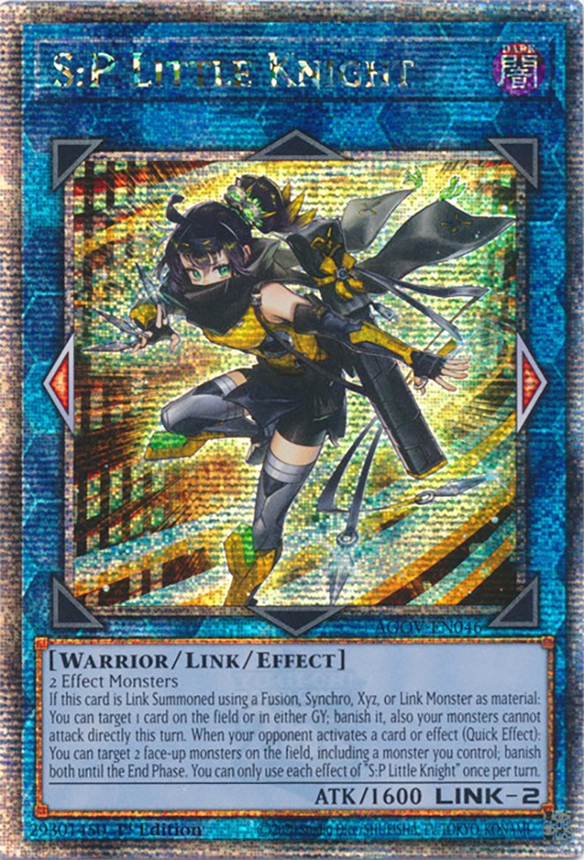 S:P Little Knight (Quarter Century Secret Rare) [AGOV-EN046] Quarter Century Secret Rare | GnG Games