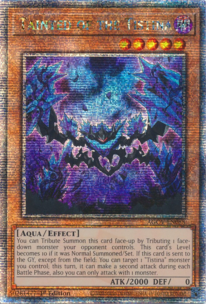 Tainted of the Tistina (Quarter Century Secret Rare) [AGOV-EN088] Quarter Century Secret Rare | GnG Games