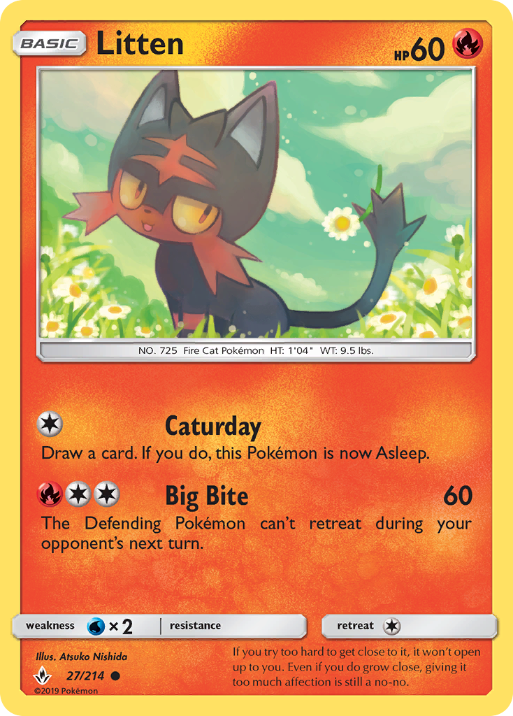 Litten (27/214) [Sun & Moon: Unbroken Bonds] | GnG Games