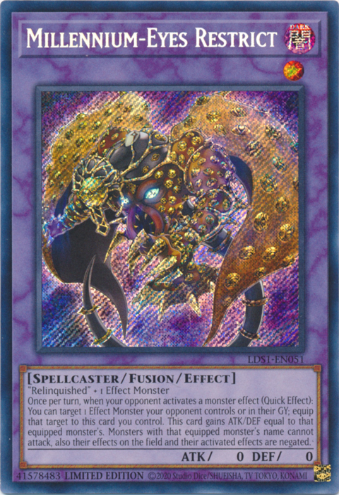 Millennium-Eyes Restrict [LDS1-EN051] Secret Rare | GnG Games