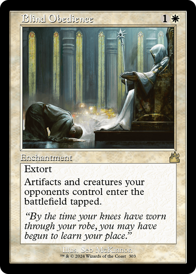 Blind Obedience (Retro Frame) [Ravnica Remastered] | GnG Games