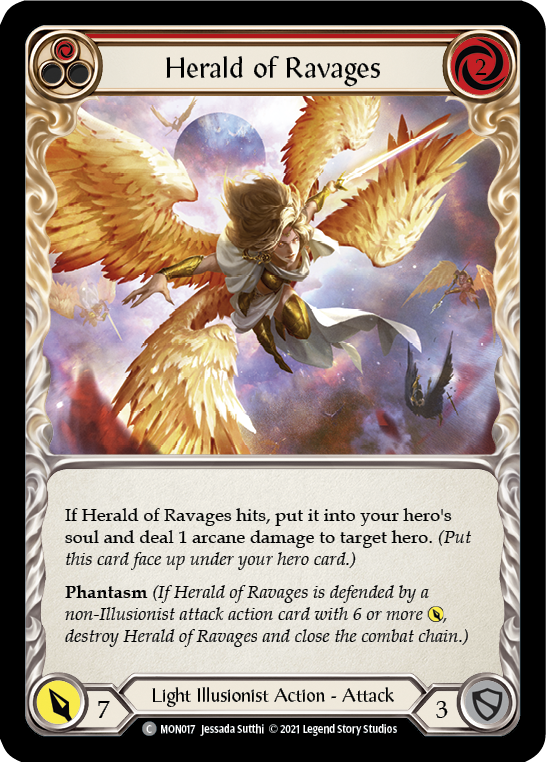 Herald of Ravages (Red) [MON017] 1st Edition Normal | GnG Games