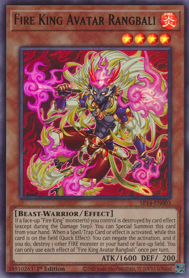 Fire King Avatar Rangbali [SR14-EN003] Ultra Rare | GnG Games