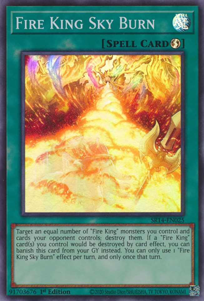 Fire King Sky Burn [SR14-EN025] Super Rare | GnG Games