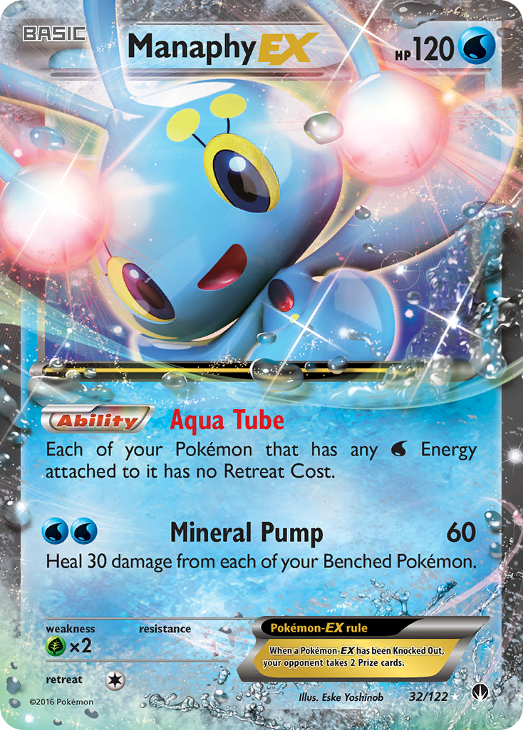 Manaphy EX (32/122) [XY: BREAKpoint] | GnG Games