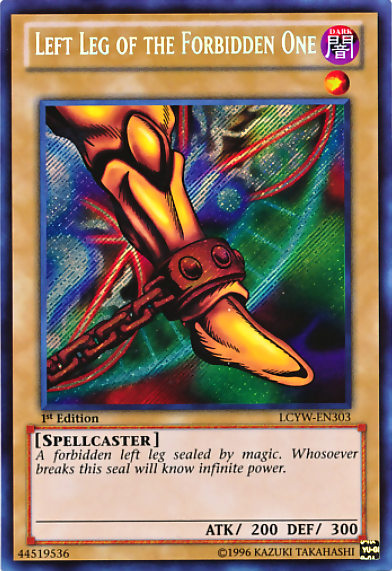 Left Leg of the Forbidden One [LCYW-EN303] Secret Rare | GnG Games
