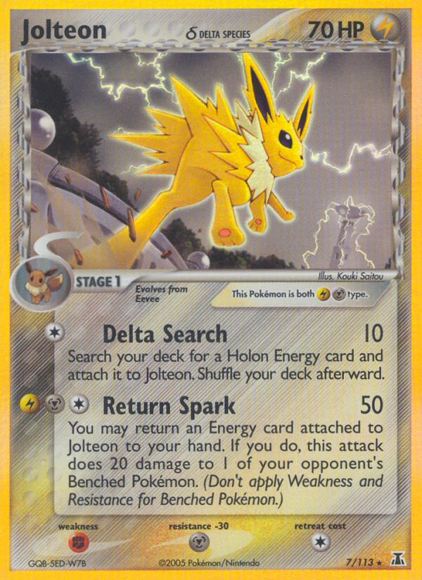 Jolteon (7/113) (Delta Species) [EX: Delta Species] | GnG Games