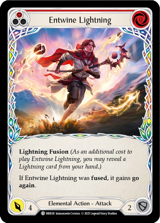 Entwine Lightning (Red) [BRI028] (Tales of Aria Briar Blitz Deck)  1st Edition Normal | GnG Games