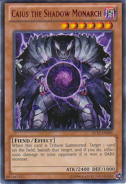 Caius the Shadow Monarch (Red) [DL15-EN006] Rare | GnG Games