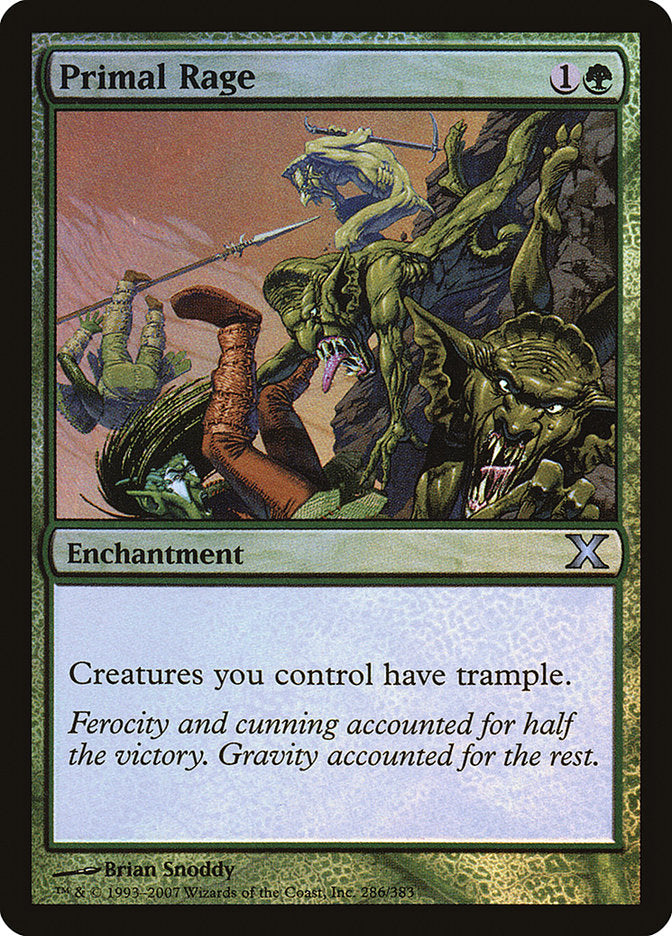 Primal Rage (Premium Foil) [Tenth Edition] | GnG Games
