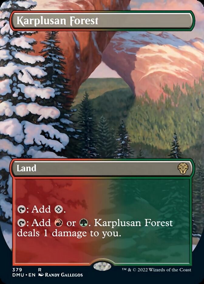 Karplusan Forest (Borderless Alternate Art) [Dominaria United] | GnG Games