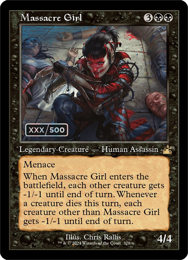 Massacre Girl (Retro) (Serialized) [Ravnica Remastered] | GnG Games