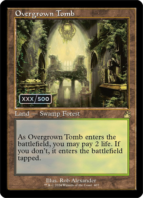 Overgrown Tomb (Retro) (Serialized) [Ravnica Remastered] | GnG Games