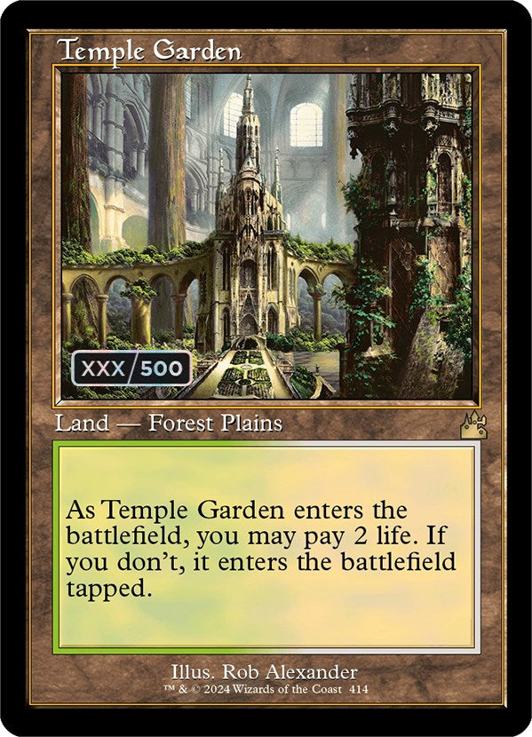 Temple Garden (Retro) (Serialized) [Ravnica Remastered] | GnG Games