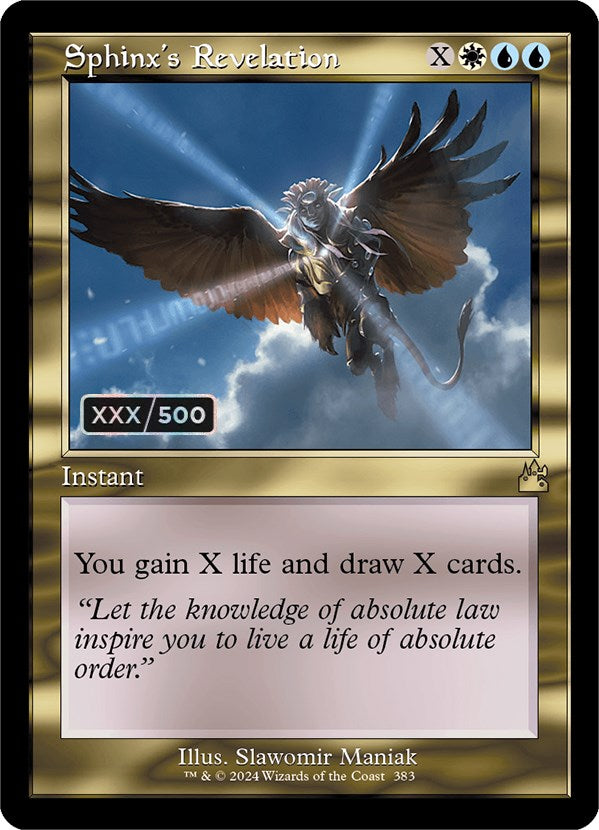 Sphinx's Revelation (Retro) (Serialized) [Ravnica Remastered] | GnG Games