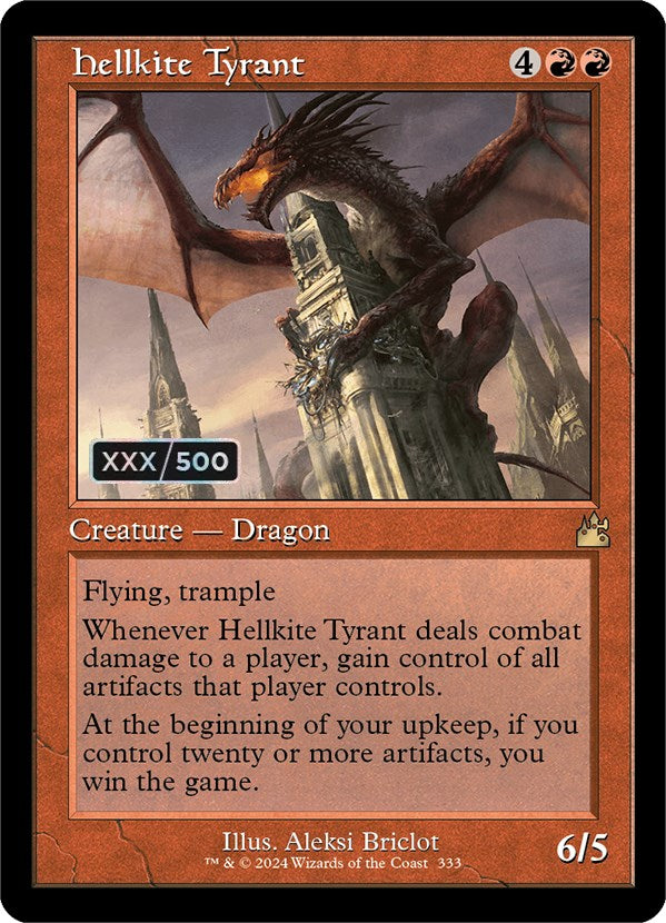 Hellkite Tyrant (Retro) (Serialized) [Ravnica Remastered] | GnG Games