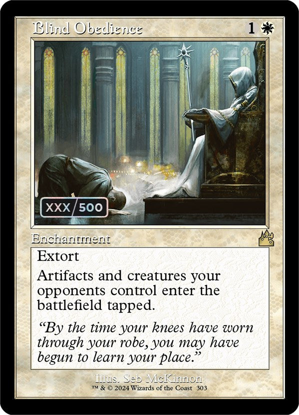 Blind Obedience (Retro) (Serialized) [Ravnica Remastered] | GnG Games