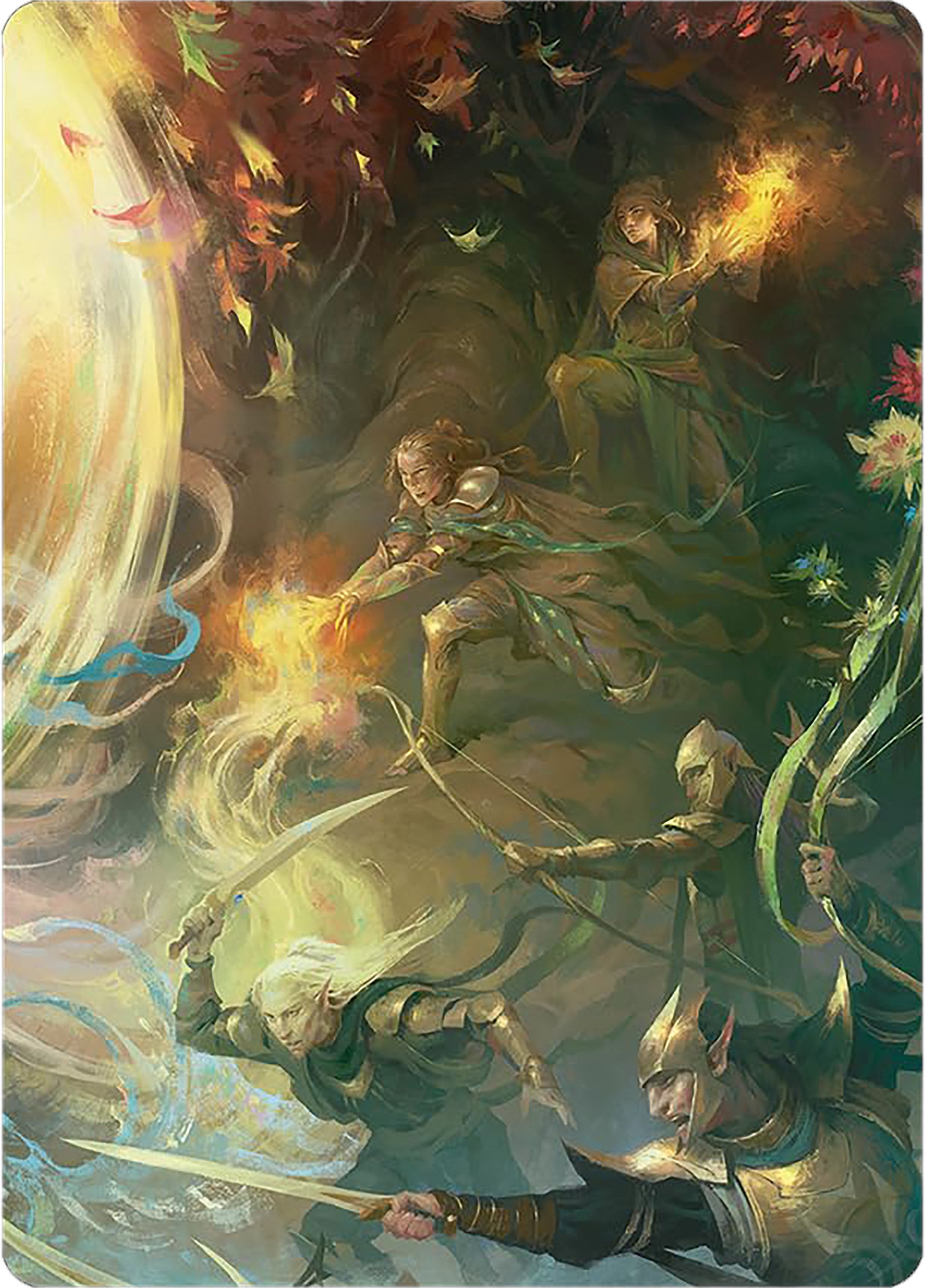 Rally the Galadhrim Art Card [The Lord of the Rings: Tales of Middle-earth Art Series] | GnG Games