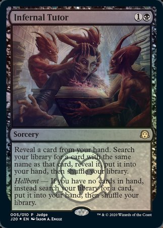 Infernal Tutor [Judge Gift Cards 2020] | GnG Games