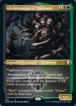 Abomination of Llanowar (Foil Etched) [Commander Legends] | GnG Games