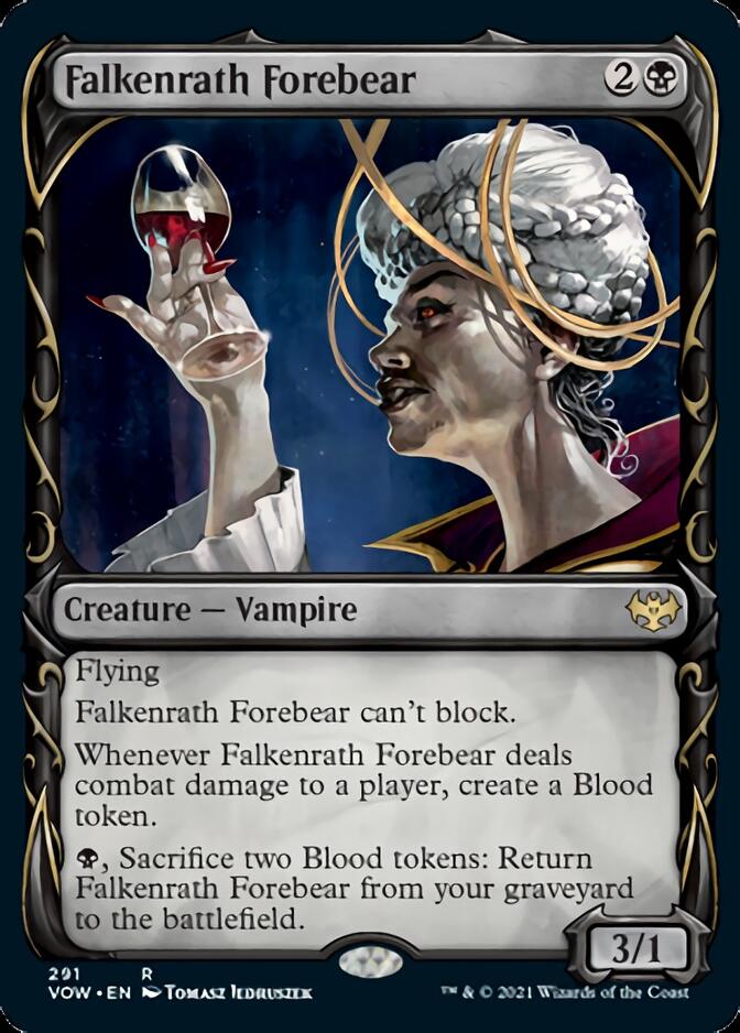 Falkenrath Forebear (Showcase Fang Frame) [Innistrad: Crimson Vow] | GnG Games