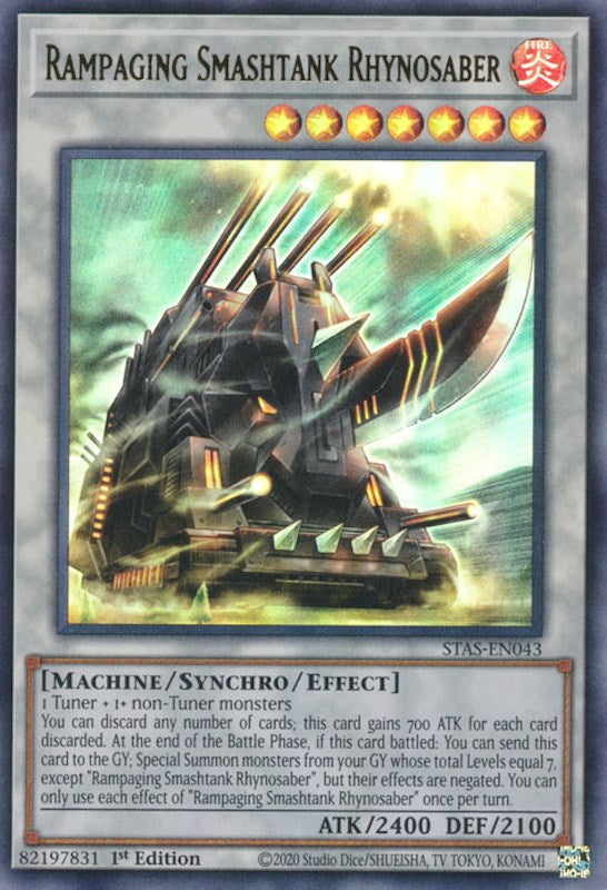 Rampaging Smashtank Rhynosaber [STAS-EN043] Ultra Rare | GnG Games