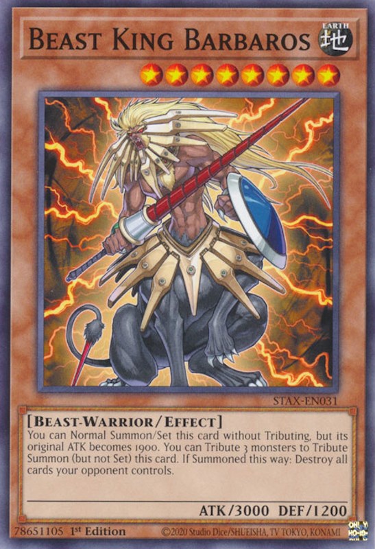 Beast King Barbaros [STAX-EN031] Common | GnG Games