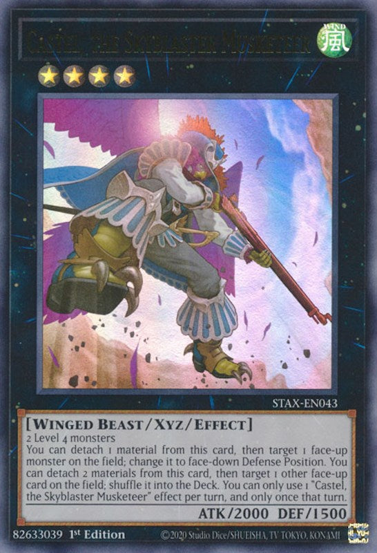 Castel, the Skyblaster Musketeer [STAX-EN043] Ultra Rare | GnG Games