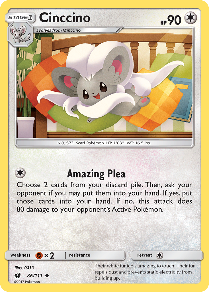 Cinccino (86/111) [Sun & Moon: Crimson Invasion] | GnG Games