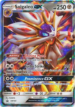 Solgaleo GX (SM104) (Jumbo Card) [Sun & Moon: Black Star Promos] | GnG Games